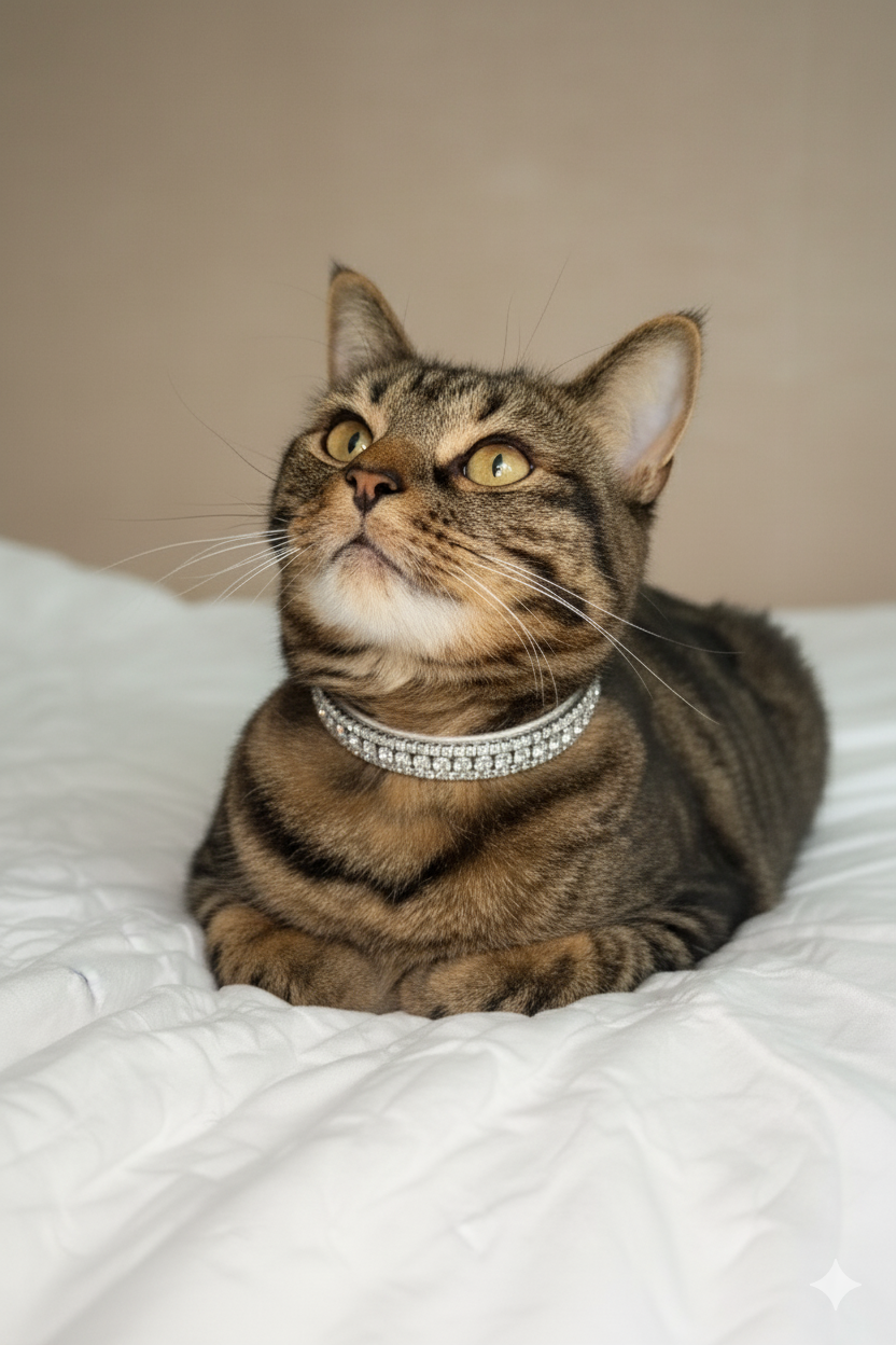 Bijou Clear Diamond Cat Collar