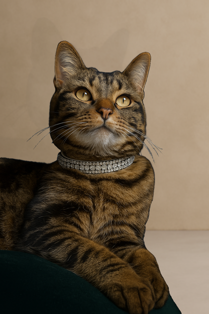 Bijou Clear Diamond Cat Collar